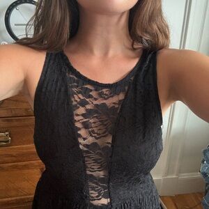 Finn & Clover Charcoal Lace Dress